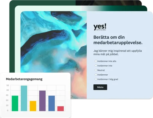 YES Communities enkät om medarbetarengagemang från SurveyMonkey