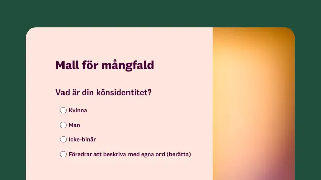 Enkätmall om mångfald