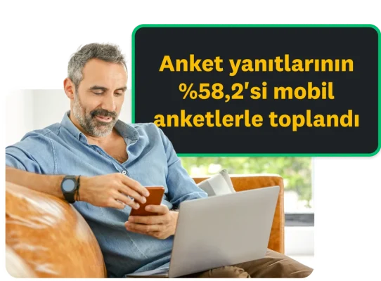 Anket yanıtlarının yüzde 58,2'si mobil anketlerle toplandı