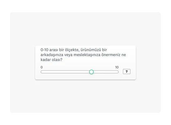 NPS anket sorusu örneği