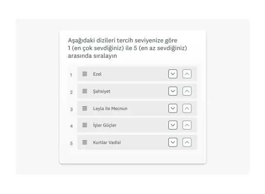Derecelendirme anket sorusu örneği