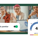 masada oturan üç kişi ve enps puan grafiği