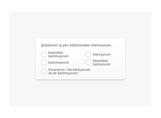 Çalışan memnuniyeti anketi