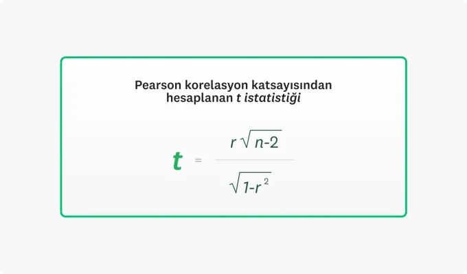 T istatistiği formülü