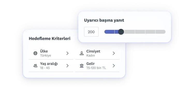 Ülkenin Türkiye, yaş aralığının 18-45, cinsiyetin kadın, gelir seviyesinin 75-120 bin TL olduğu hedefleme kriteri seçimleri