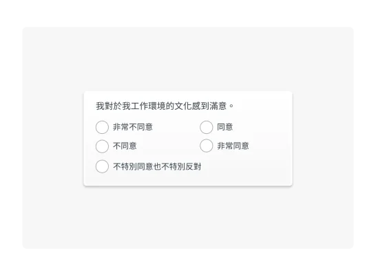 李克特量表問題舉例