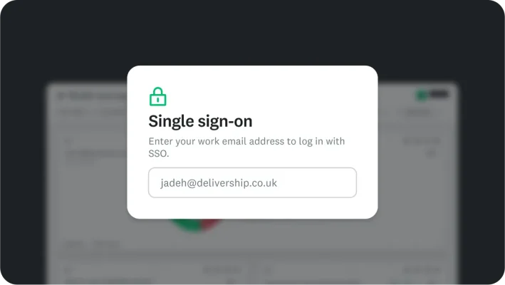 A single sign-on popup