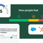 A survey question asking “How likely is it that you would recommend Vivara to a friend or colleague?”, next to a bar chart showing how people feel and an NPS score of 45