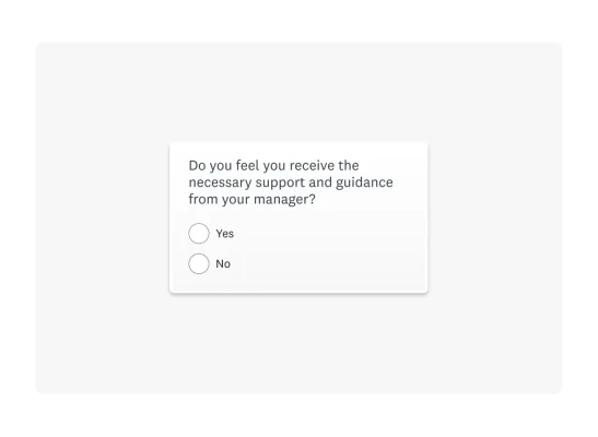 A dichotomous survey question