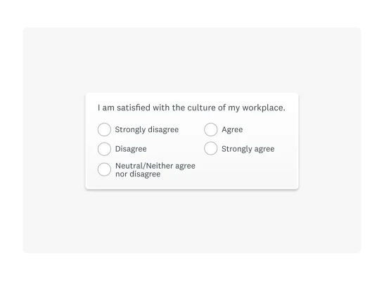 Employee satisfaction survey
