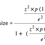 Sample size formula