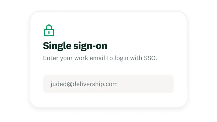 A single sign-on popup