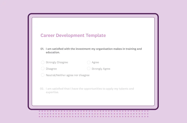Career development survey template