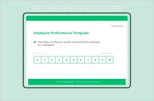 Employee performance survey template