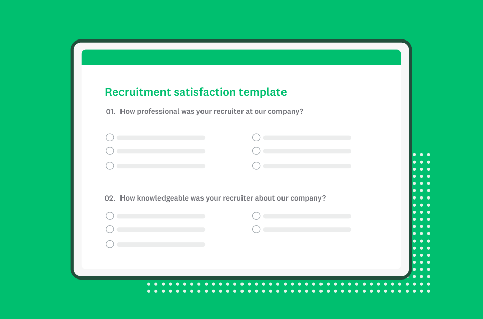 Recruitment satisfaction survey template