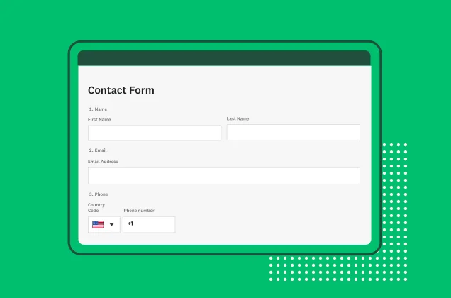 SurveyMonkey contact form template