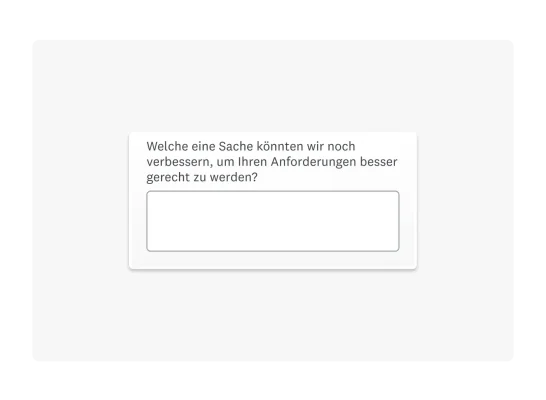 Beispiel einer offenen Frage