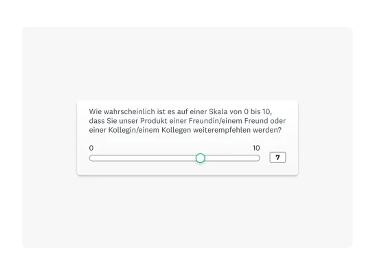 Beispiel für eine NPS-Frage