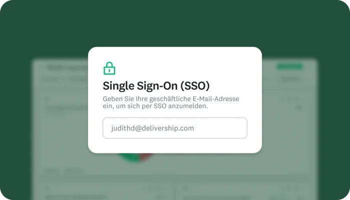 Fenster mit Single Sign-On-(SSO)-Anmeldeoption