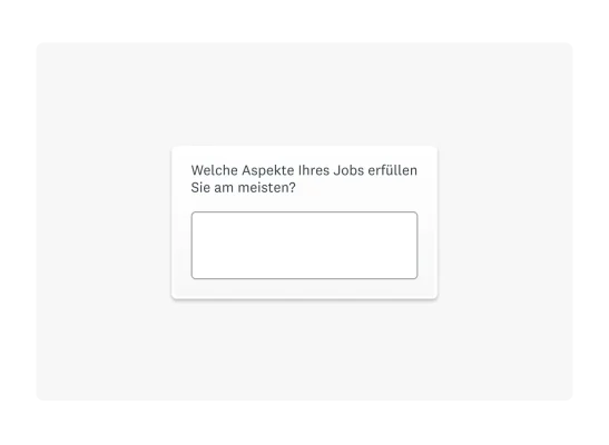 Beispiel für eine offene Frage