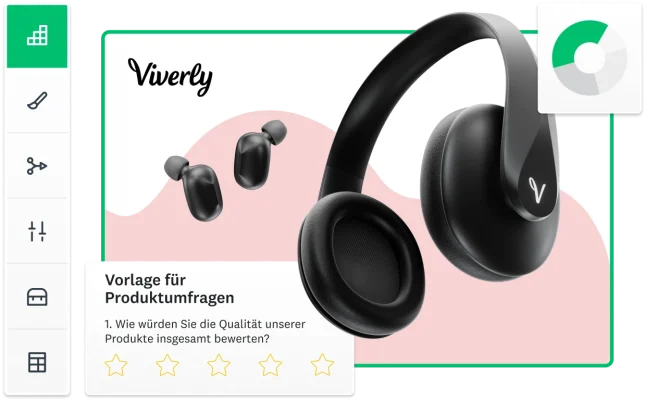 Screenshot einer Umfrage, die mit SurveyMonkey erstellt wird