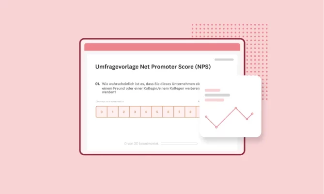 Screenshot der SurveyMonkey-Umfragevorlage Net Promoter Score