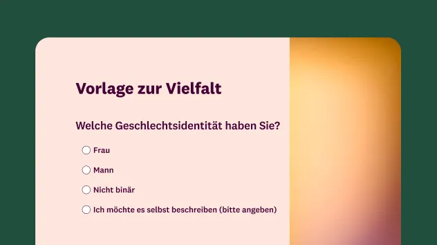 Umfragevorlage zur Vielfalt.