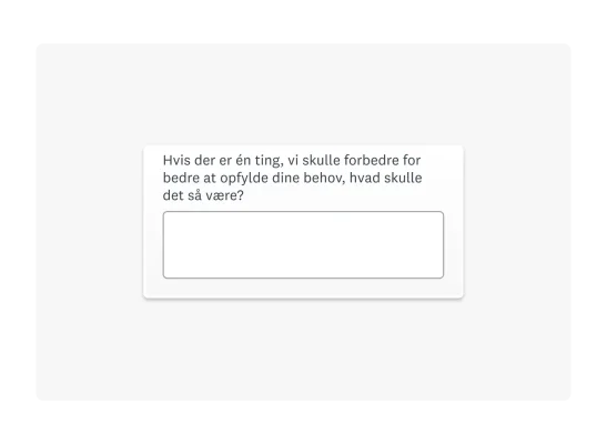 åbent spørgsmål i spørgeundersøgelse