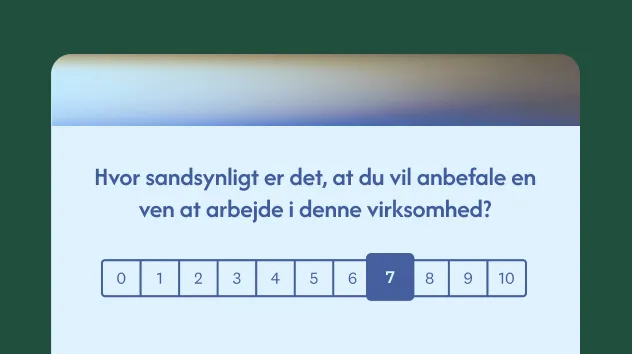 Skabelon til ENPS-spørgeundersøgelse