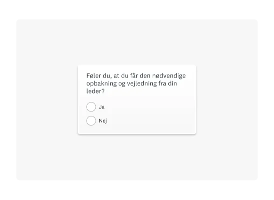 Dikotomiske spørgsmål til spørgeundersøgelse
