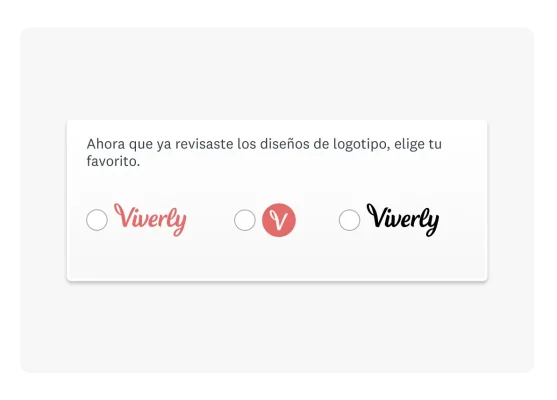 Pregunta de elección de imagen en formato de encuesta