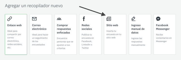 Recopilador sitio web