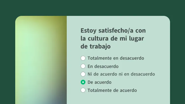 Plantilla de encuesta sobre cultura laboral