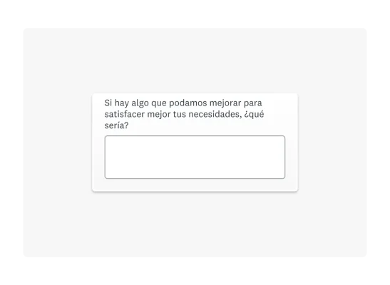 pregunta abierta de encuesta