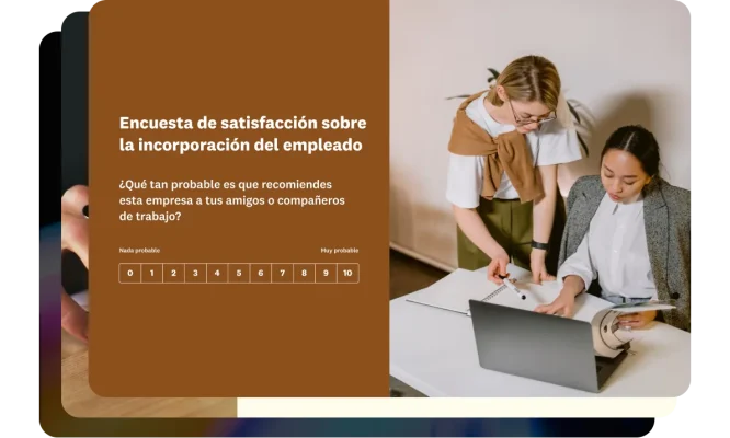 Plantilla de encuesta de satisfacción sobre la incorporación del empleado