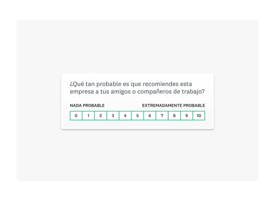 pregunta de encuesta de muestra