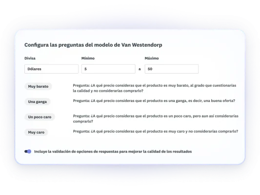 Preguntas Van Westendorp