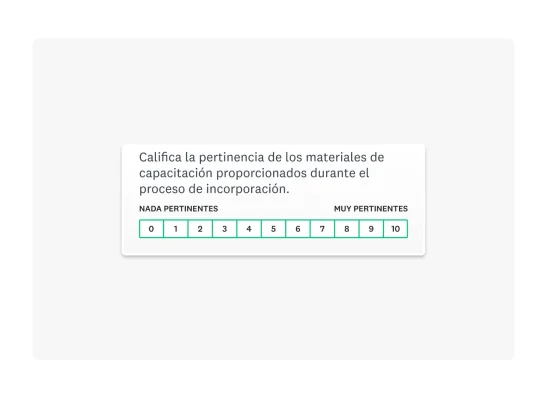 Encuesta sobre el proceso de incorporación de empleados