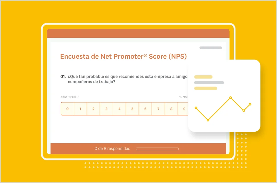 Captura de pantalla de la plantilla de encuesta Net Promoter Score de SurveyMonkey