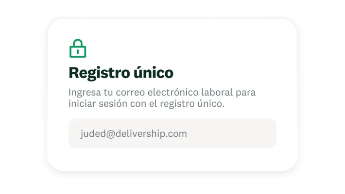 Ventana emergente de registro único
