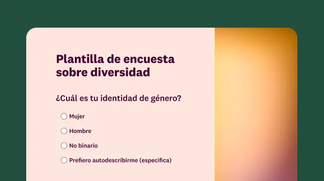 Plantilla de encuesta sobre diversidad