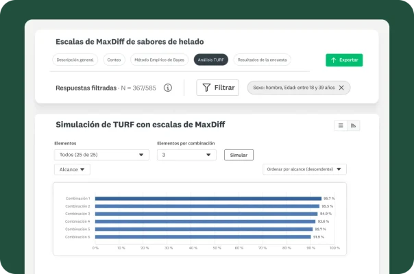 Se muestra una invitación por correo electrónico personalizada de “Viverly”, dirigida a una persona llamada Nicolás El correo electrónico solicita retroalimentación sobre el apoyo recibido. Una gráfica de flecha muestra datos que fluyen desde un logotipo de SurveyMonkey a un logotipo de Salesforce.