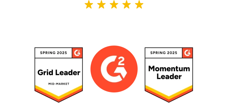 Kaksi G2-palkintoa keväältä 2025: Grid Leader ja Momentum Leader