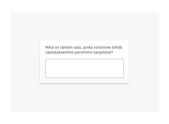 open-ended survey question