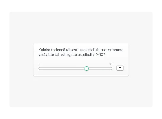 NPS-kyselytutkimuskysymys