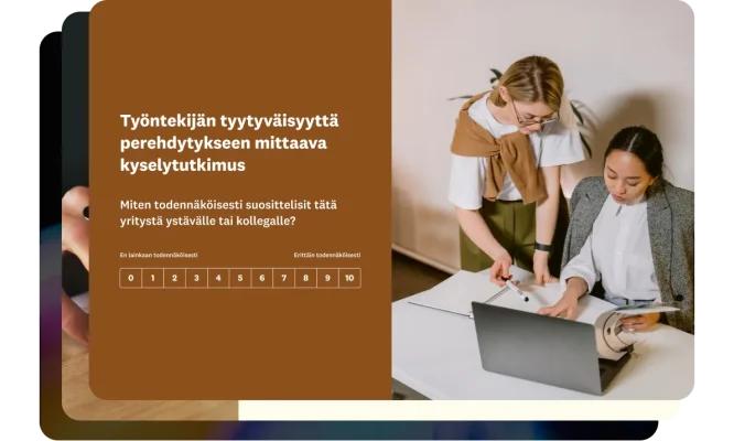 Kyselytutkimus, joka mittaa työntekijän tyytyväisyyttä perehdytykseen