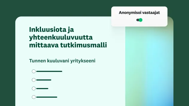 Inkluusiota ja yhteenkuuluvuutta arvioiva kyselytutkimusmalli