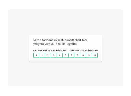 esimerkki kyselytutkimuskysymyksestä