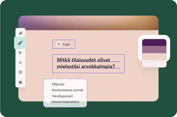 Näyttökuva SurveyMonkeyssa luotavasta kyselytutkimuksesta, jossa kysytään, mikä tapahtumassa oli ylitse muiden