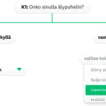 Näyttökuva kyselytutkimuskysymyksissä käytettävistä kysymyslogiikan lisäehdoista